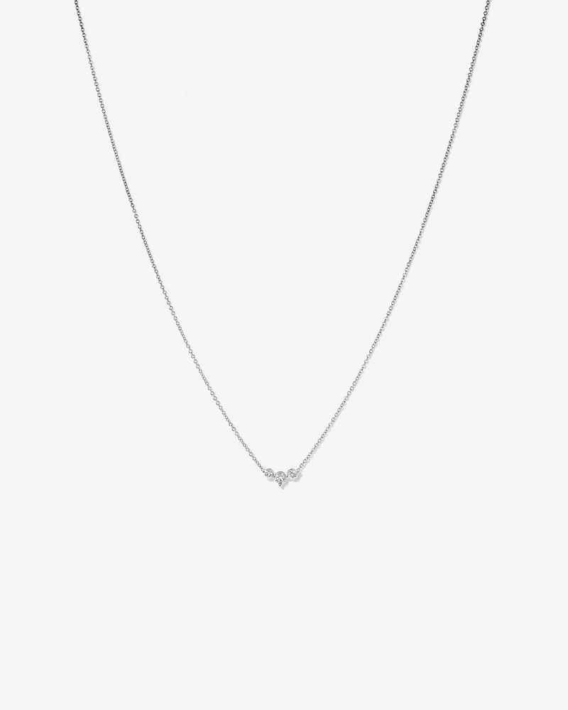 Necklace with 0.25 Carat TW Diamonds in 18kt White Gold