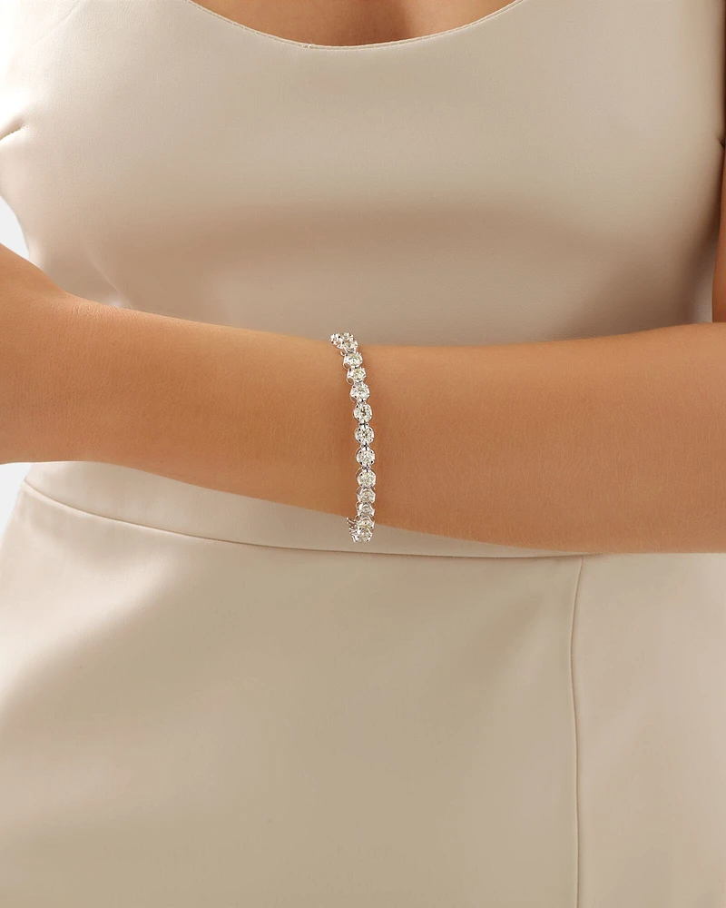 8.00 Carat TW Diamond Tennis Bracelet in 14kt White Gold