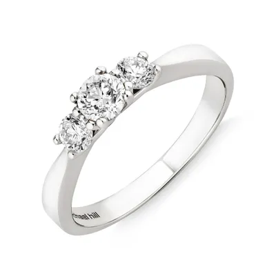 Engagement Ring with 1/2 Carat TW of Diamonds 10kt Yellow/White Gold