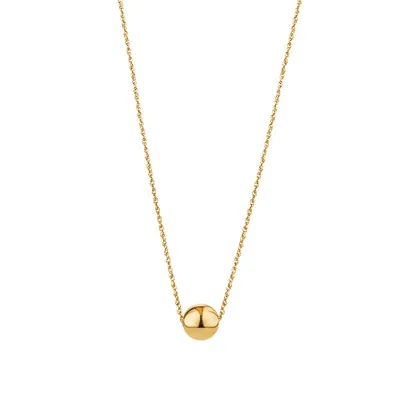 45cm (18") 8mm Ball Necklace in 10kt Yellow Gold