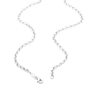 50cm (20") 3mm-3.5mm Width Belcher Chain in Sterling Silver