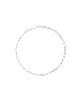 46cm (18.1”) 5.5mm-6mm Width Paperclip Chain in Sterling Silver