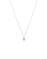 0.33 Carat TW Diamond Halo Everlight Pendant in 10kt White Gold