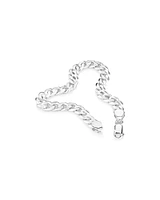 21cm (8.5") 7.2mm Width Curb Bracelet in Sterling Silver