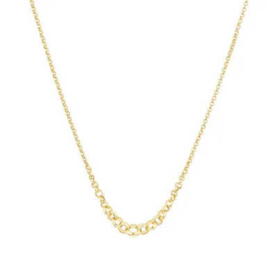 45cm (17") Graduated Belcher Chain in 10kt Yellow Gold