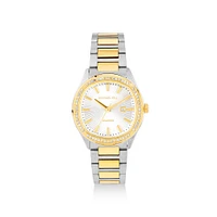 Women's Two-Tone Watch with 0.40 Carat TW of Diamonds in Gold Tone Stainless Steel