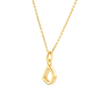 O Initial Pendant in 10kt Yellow Gold