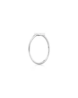 C Initial Ring in Sterling Silver