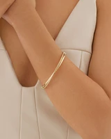 65mm Double Twist Bangle in 10kt Yellow Gold