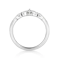 Wedding Band with 0.23 Carat TW of Diamonds in 10kt White Gold