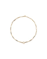 50cm (20") Square Paperclip Open Pendant Chain in 10kt Yellow Gold