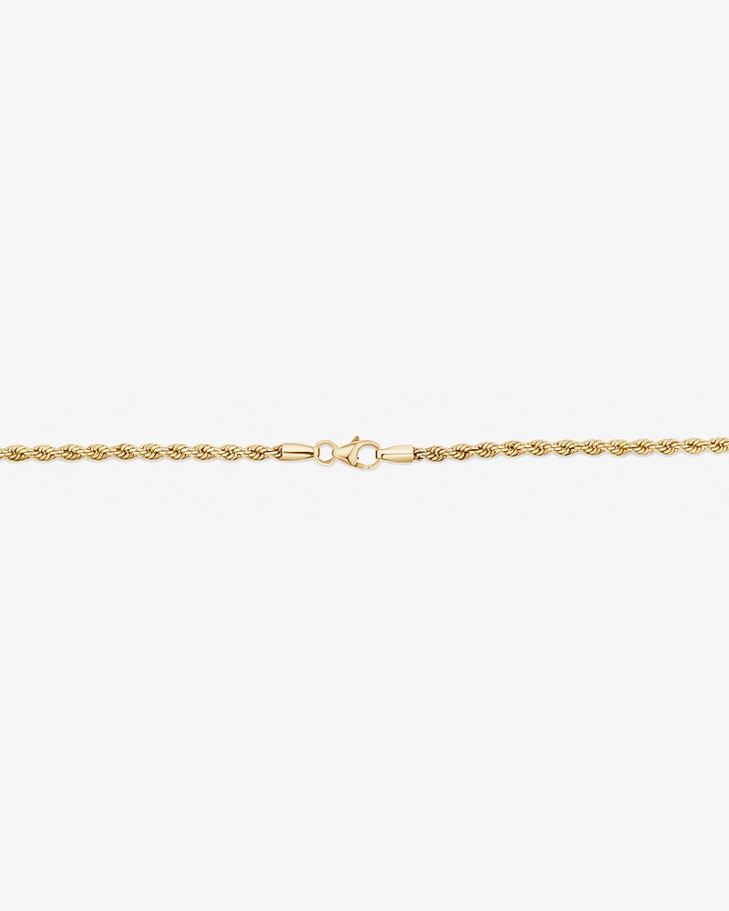 55cm (22") Rope Chain in 10kt Yellow Gold