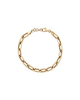 21cm (8.5") Hollow Oval Paperclip Bracelet in 10kt Yellow Gold