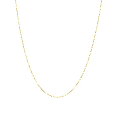 50cm (20") Curb Chain in 10kt Yellow Gold