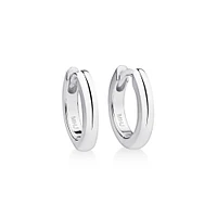 14mm Huggie Earrings in Sterling Silver