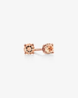 Stud Earrings with Morganite in 10kt Rose Gold