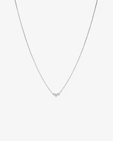 Collier avec 0,25 carat TW de diamants en or blanc 18 kt