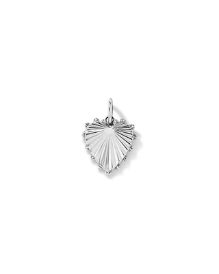 Pendentif coeur d'amour Sunray en argent sterling