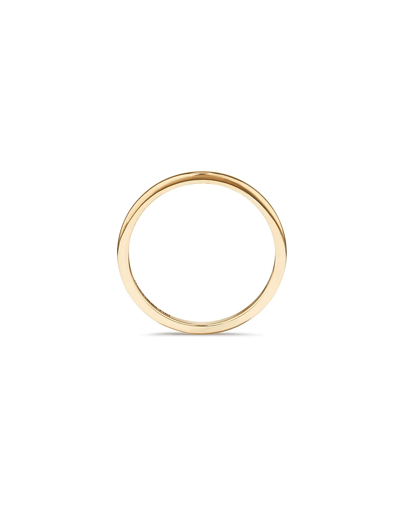 1.4mm High Domed Band Ring in 10kt Yellow Gold