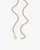 60cm (24") Hollow Curb Chain in 10kt Yellow Gold