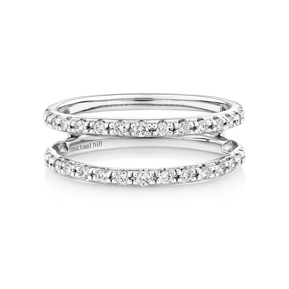 Enhancer Ring with 0.25 Carat TW of Diamonds in 14kt White Gold