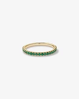 Emerald Stacker Ring in 10kt Yellow Gold