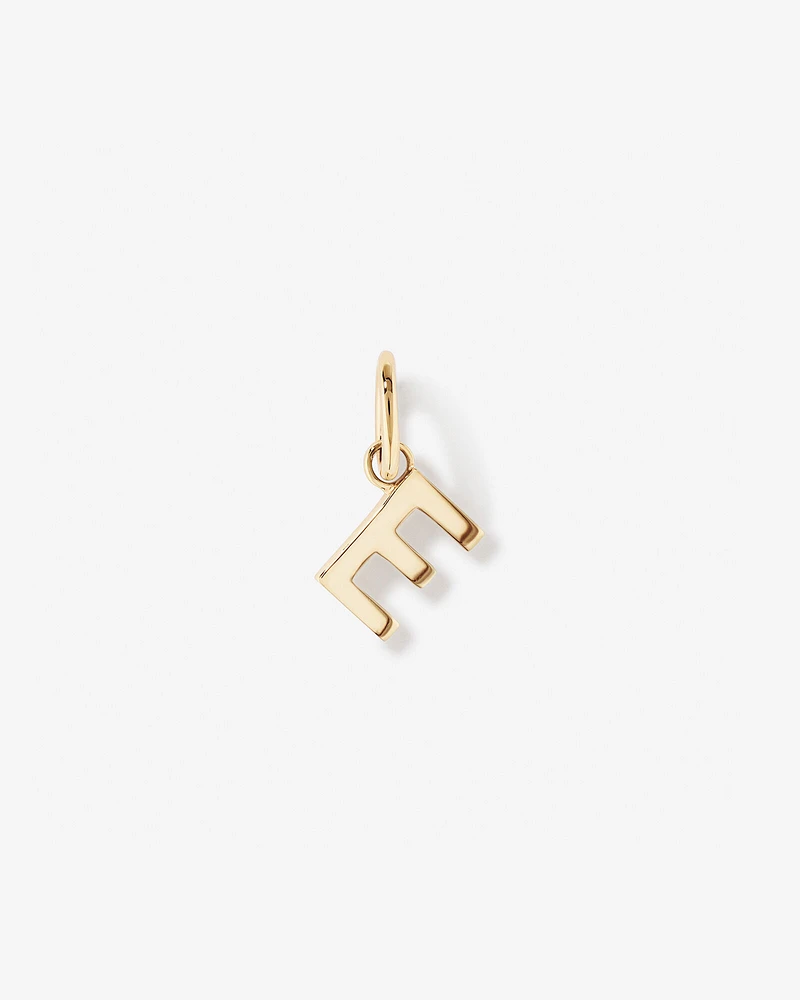 Letter Q Initial Pendant in 10kt Yellow Gold