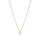 Signature Lock Necklace in 10kt Yellow Gold