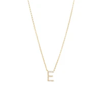 "K" Initial Necklace with 0.10 Carat TW of Diamonds in 10kt Yellow Gold