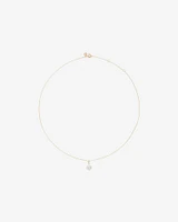 1.00 Carat TW Pear Cut Laboratory-Grown Diamond Solitaire Pendant in 10kt Yellow Gold