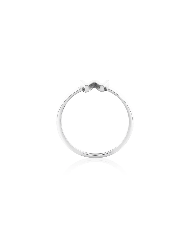 C Initial Ring in Sterling Silver