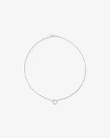 Chaîne à pendentif ouvert Belcher fine de 50 cm (20") en argent sterling