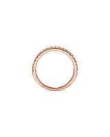 Wedding Band with 0.34 Carat TW of Diamonds in 14kt Rose Gold