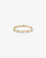 Diamond Studded Ring in 10kt Yellow Gold