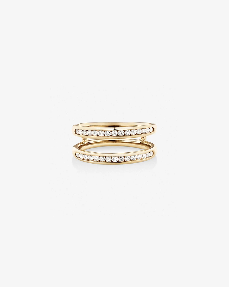 Evermore Enhancer Ring with 0.40 Carat TW Diamonds in 14kt Yellow Gold