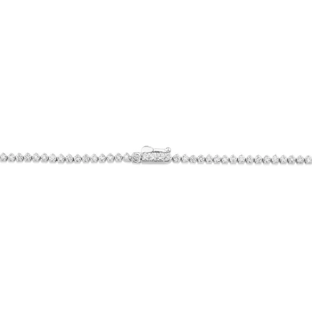 6.00 Carat TW Tennis Necklace set in 18kt White Gold