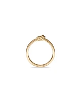 Knot Split Band Ring in 10kt Yellow Gold