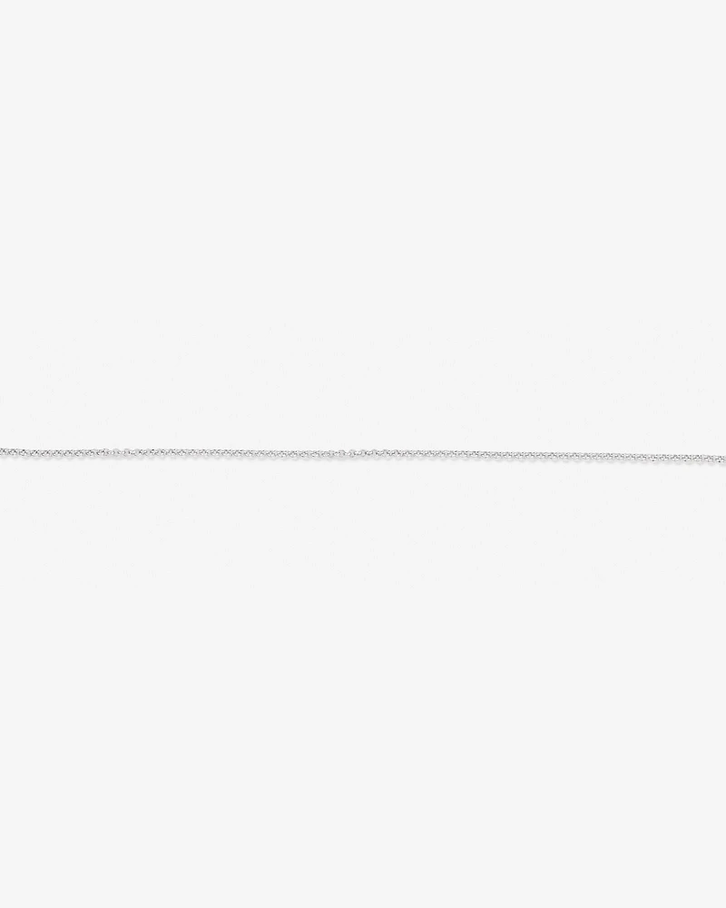 26cm (10.2") 1mm Width Belcher Chain Anklet in Sterling Silver