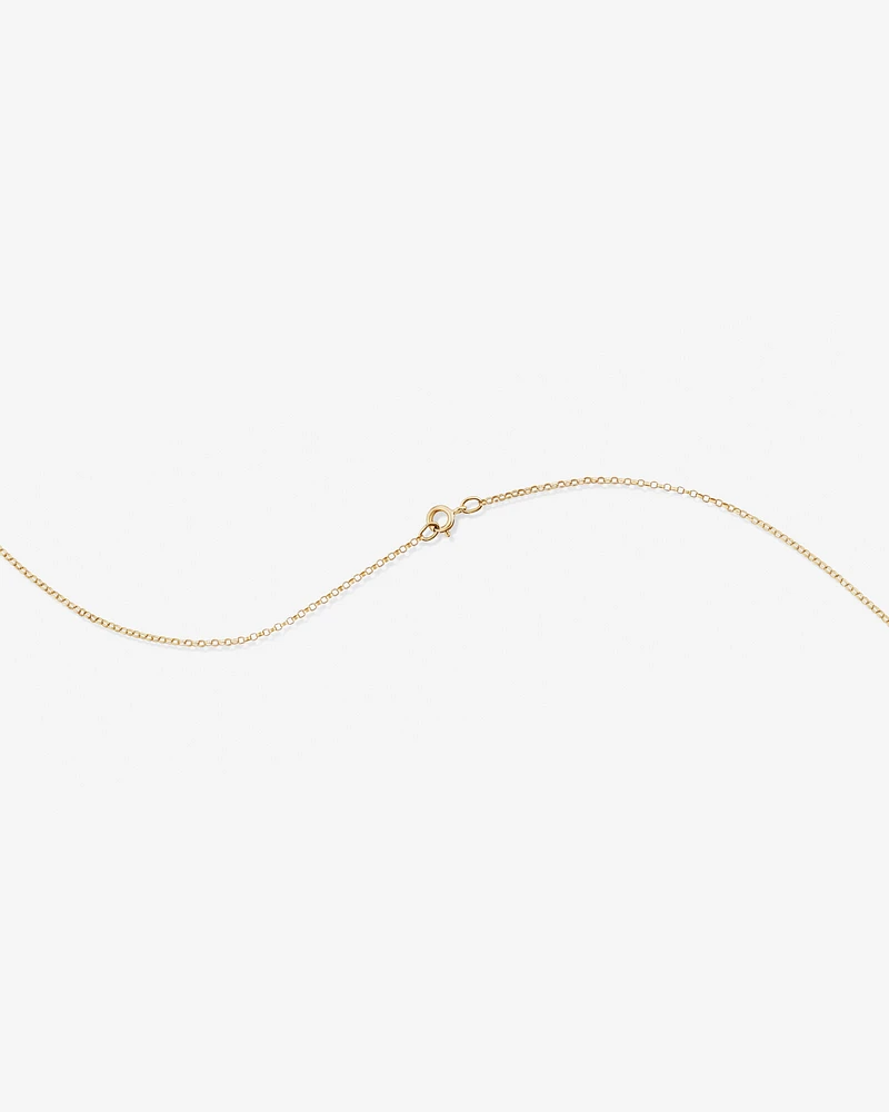 "K" Initial Necklace with 0.10 Carat TW of Diamonds in 10kt Yellow Gold