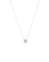 0.35 Carat TW Diamond Swirl Everlight Pendant Necklace in 10kt Yellow Gold