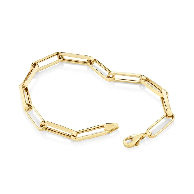 19cm (7.5) Hollow Rope Bracelet in 10kt Yellow Gold