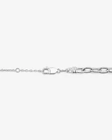 45cm 6.5mm-7mm Width Paperclip Chain in Sterling Silver