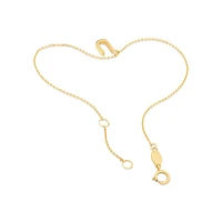 19cm (7.5") C Initial Bracelet in 10kt Yellow Gold