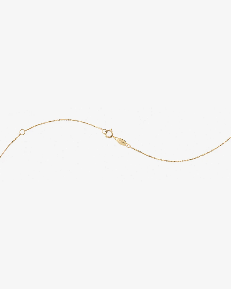 "H" Initial Pendant with Chain in 10kt Yellow Gold
