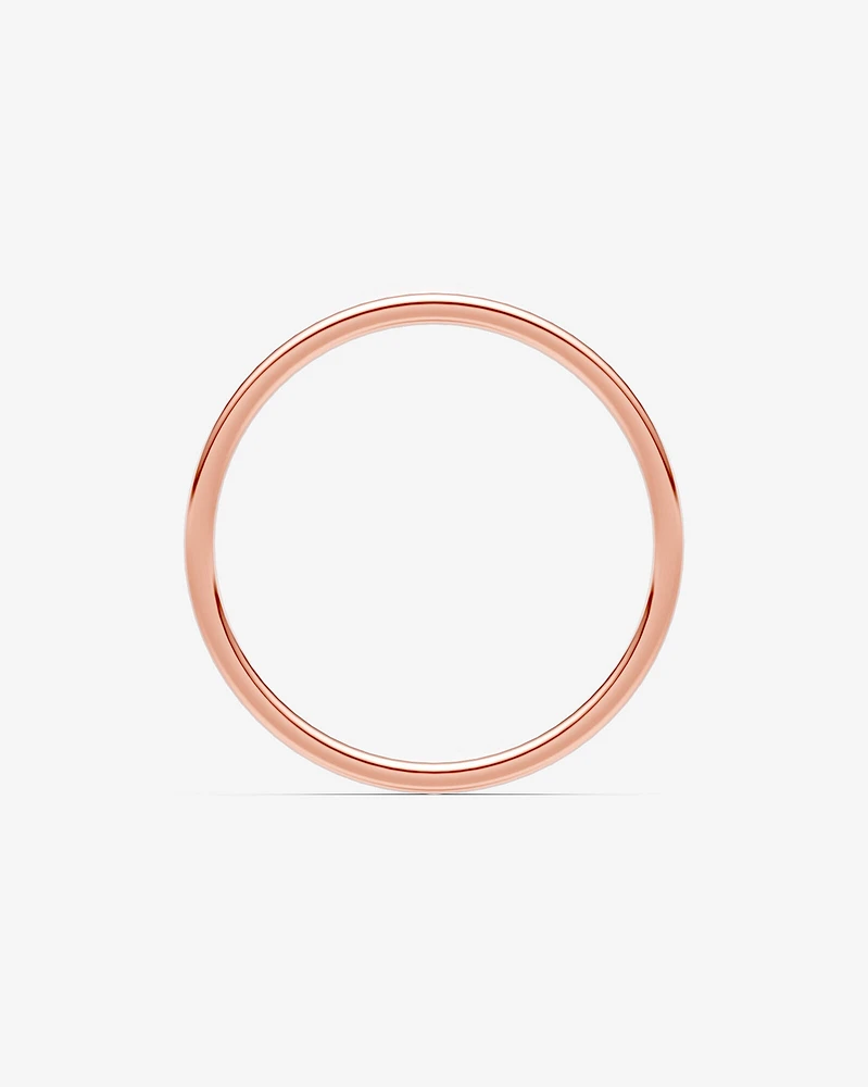 2mm Lite Half Round Wedding Band in 10kt Yellow Gold
