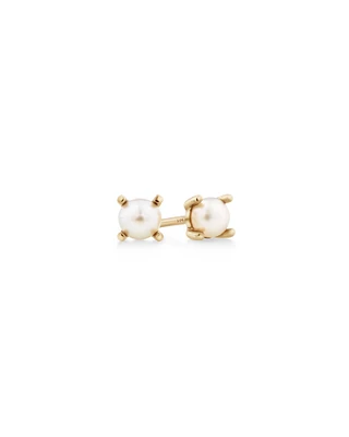 Stud Earrings with Cultured Freshwater Pearl