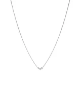 Collier avec 0,25 carat TW de diamants en or blanc 18 kt