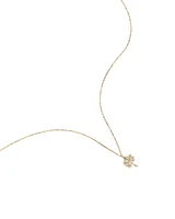 Cubic Zirconia Tree of Life Pendant Necklace in 10kt Yellow Gold