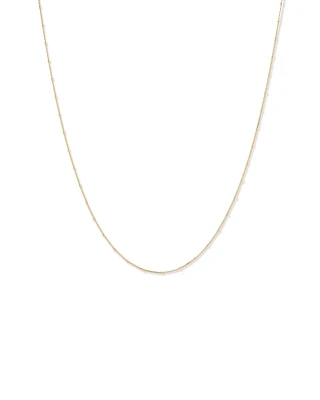 50cm (20") Station Ball and Curb Chain in 10kt Yellow Gold