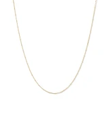 50cm (20") Station Ball and Curb Chain in 10kt Yellow Gold